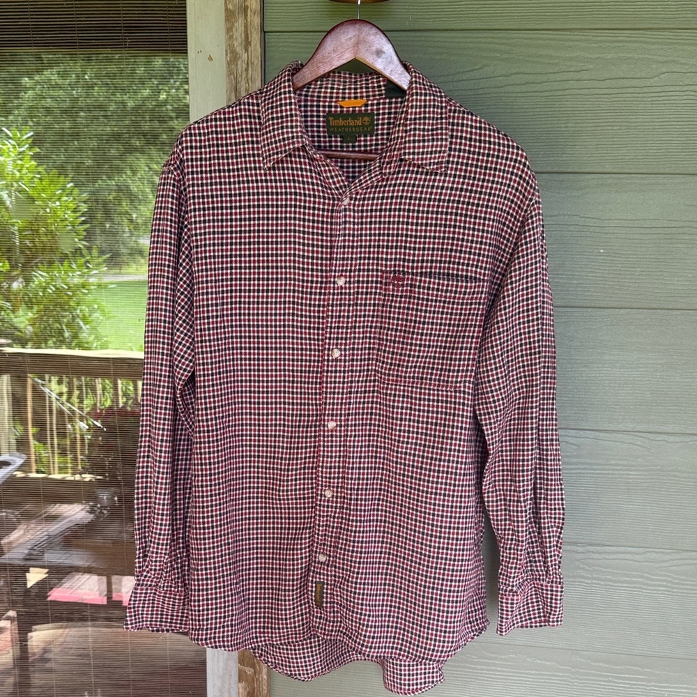 Timberland Weathergear Long Sleeve Flannel Shirt